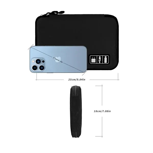 Compact Travel Electronics Organizer Pouch