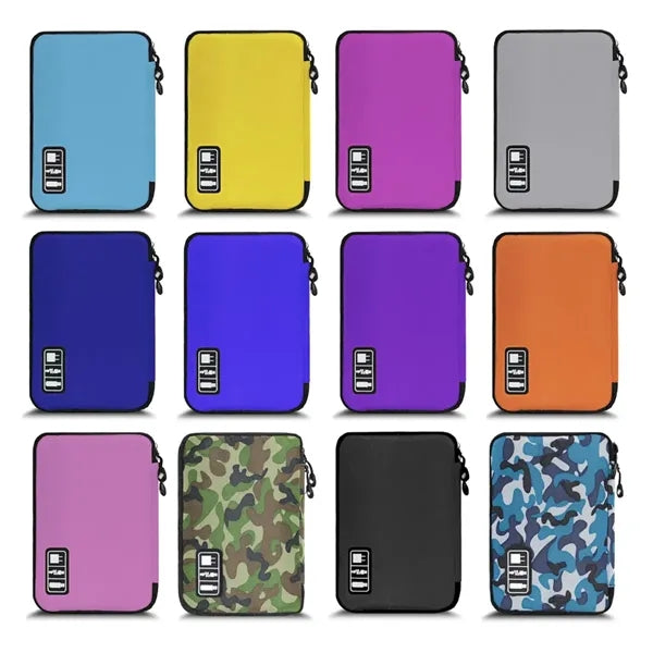 Compact Travel Electronics Organizer Pouch