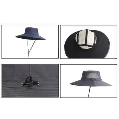 Ventilated Solar Powered Fan Hat for Sun Protection