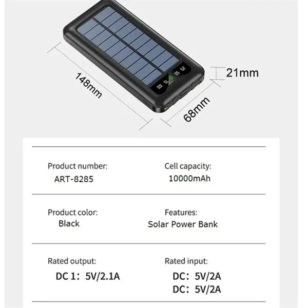 Magnetic Portable Solar Power Bank