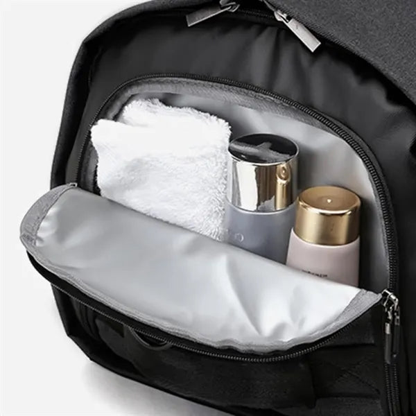 50L Travel Duffel Bag with Shoe Compartment & Trolley Sleeve
