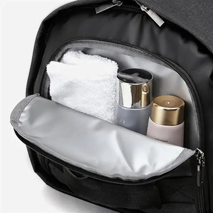 50L Travel Duffel Bag with Shoe Compartment & Trolley Sleeve