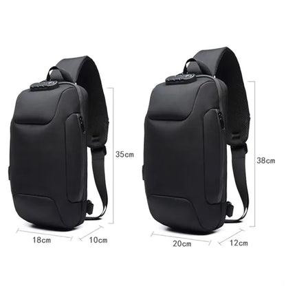 Anti-Theft Sling Bag with USB Charging Port