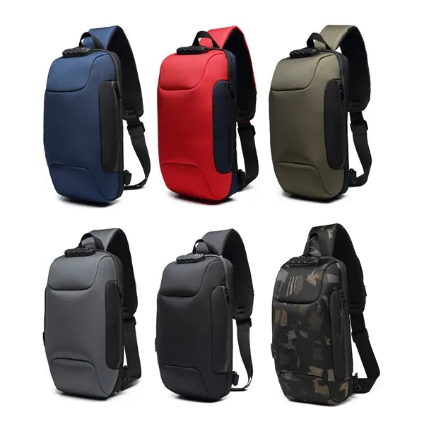 Anti-Theft Sling Bag with USB Charging Port