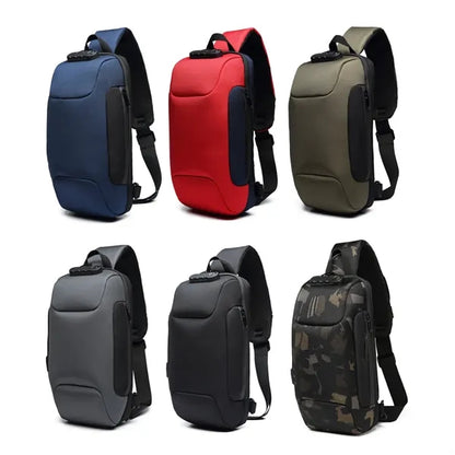 Anti-Theft Sling Bag with USB Charging Port