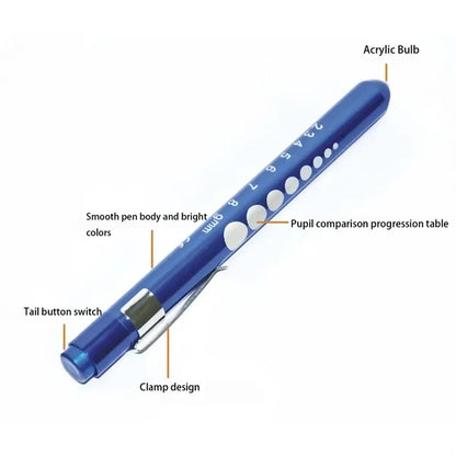 LED Medical Pen Light For Eye Ear And Throat Examination