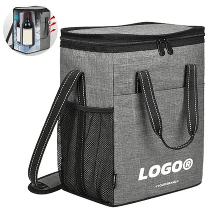 Insulated Wine Bottle Tote Bag With Divider Compartments