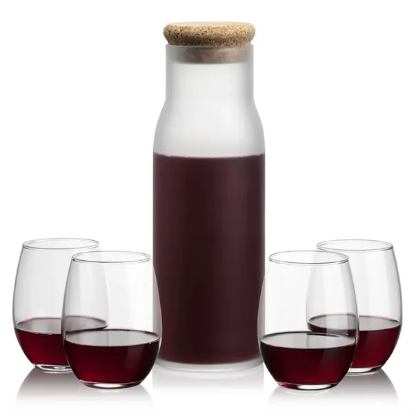 Yarmouth Carafe & Stanford Stemless Wine