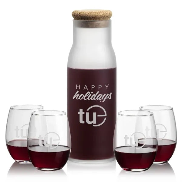 Yarmouth Carafe & Stanford Stemless Wine