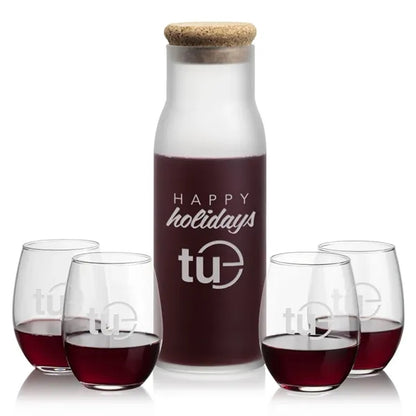 Yarmouth Carafe & Stanford Stemless Wine
