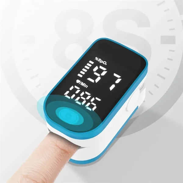 Fingertip Pulse Oximeter with SpO2 and Pulse Rate Display