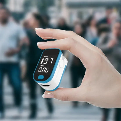Fingertip Pulse Oximeter with SpO2 and Pulse Rate Display