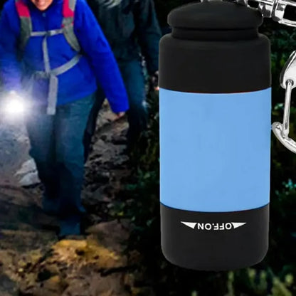 Mini LED Flashlight Keychain with Carabiner Clip