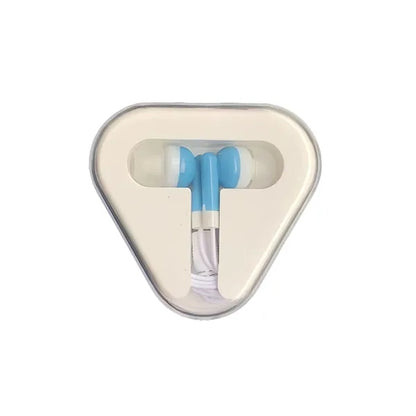 Colorful In Ear Headphones With Tangle Free Cord Case