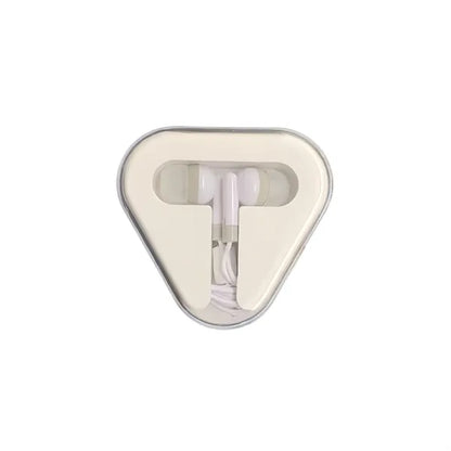 Colorful In Ear Headphones With Tangle Free Cord Case