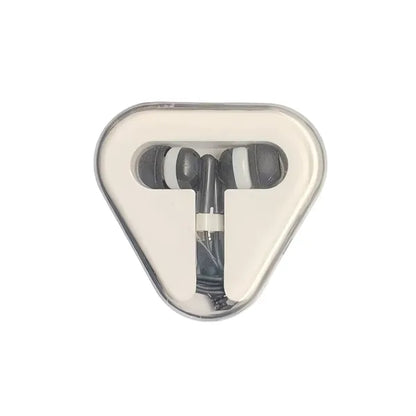 Colorful In Ear Headphones With Tangle Free Cord Case