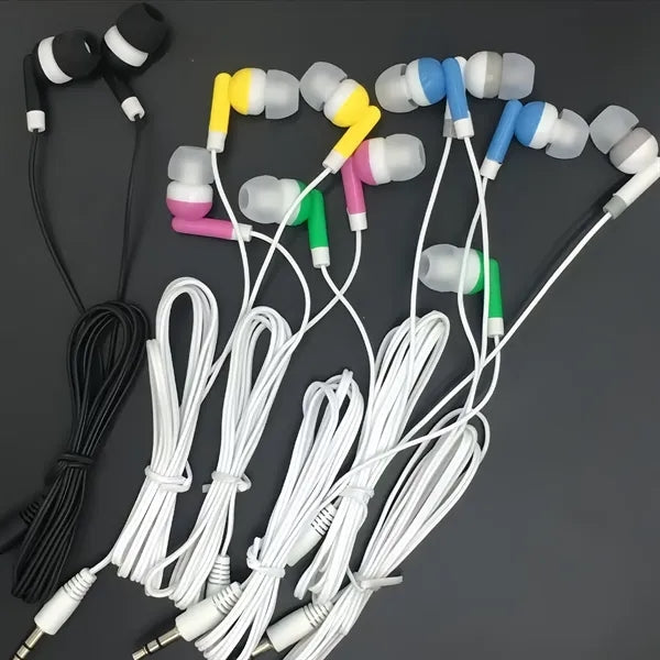 Colorful In Ear Headphones With Tangle Free Cord Case