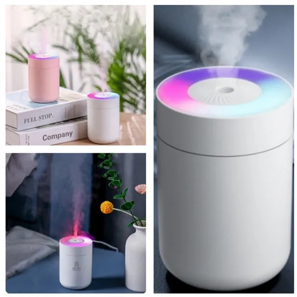 Portable LED Atmosphere Lamp Humidifier For Home Car