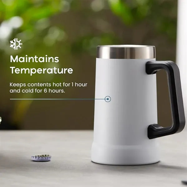 Large Capacity Stainless Steel Beer Mug With Handle