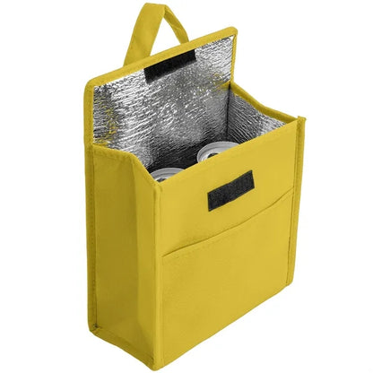 Non-Woven Foil Lining Lunch Bag (7" x 10" x 4.5")