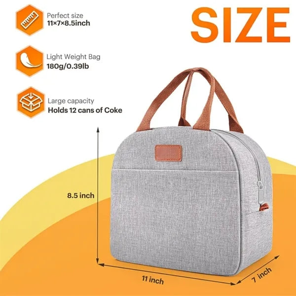 Insulated Waterproof Lunch Tote Bag