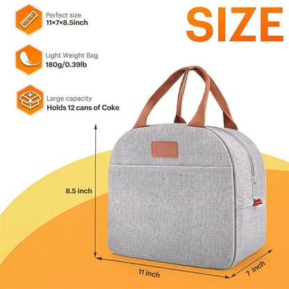 Insulated Waterproof Lunch Tote Bag
