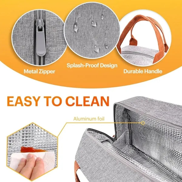 Insulated Waterproof Lunch Tote Bag