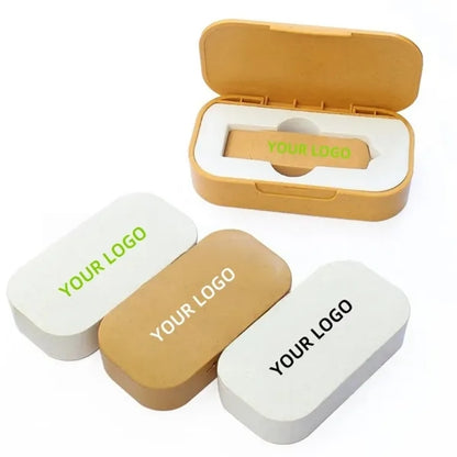 Wheat Straw Swivel USB Drive 16GB