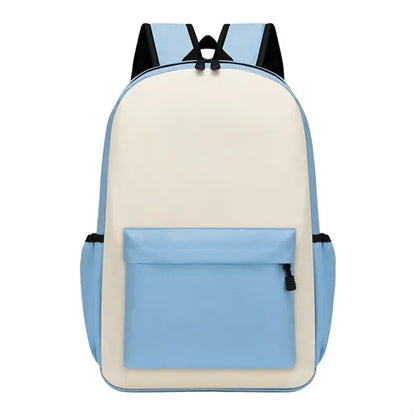 Minimalist Colorblock School Backpack