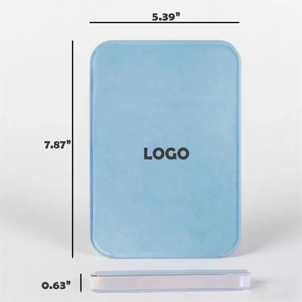 PU Leather Foldable LED Mirror With Side-Control Dimming