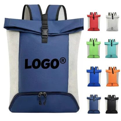 17L Sporty Travel Backpack Mesh Sides For Fitness Outdoor