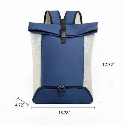 17L Sporty Travel Backpack Mesh Sides For Fitness Outdoor