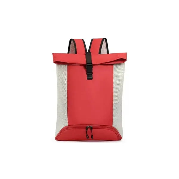 17L Sporty Travel Backpack Mesh Sides For Fitness Outdoor