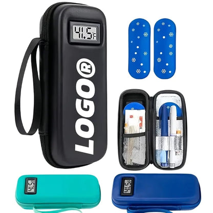 Insulin Cooler Bag With Digital Thermometer 2 Ice Packs