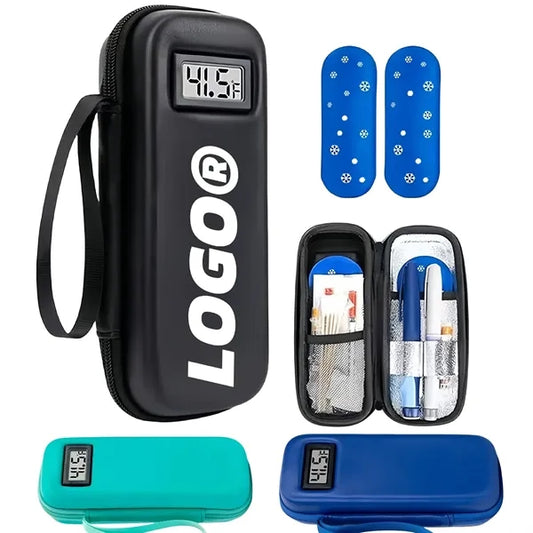 Insulin Cooler Bag With Digital Thermometer 2 Ice Packs