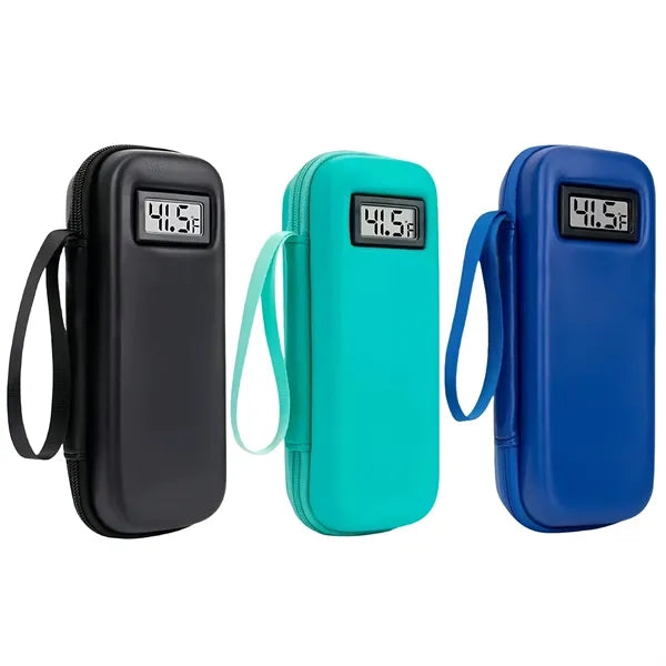 Insulin Cooler Bag With Digital Thermometer 2 Ice Packs