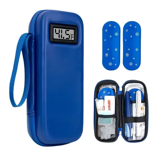 Insulin Cooler Bag With Digital Thermometer 2 Ice Packs