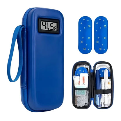 Insulin Cooler Bag With Digital Thermometer 2 Ice Packs