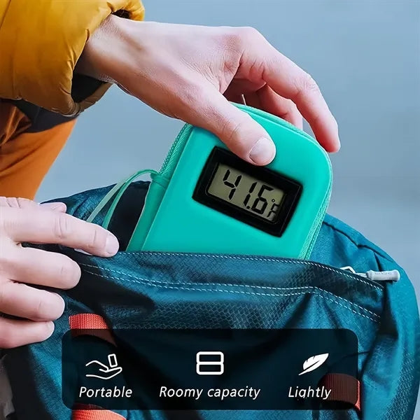 Insulin Cooler Bag With Digital Thermometer 2 Ice Packs