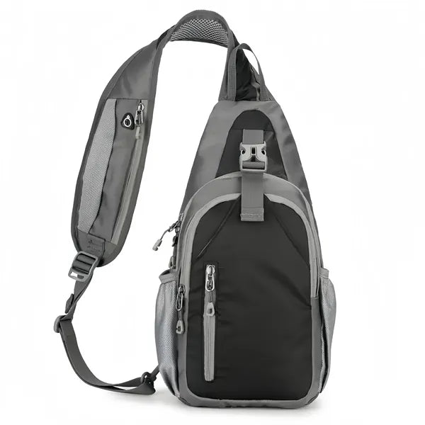 Multi Color Sling Backpack With Zippered Pockets