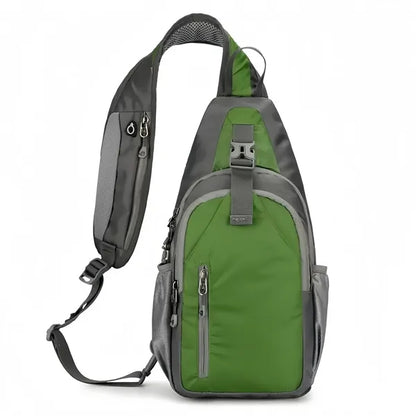 Multi Color Sling Backpack With Zippered Pockets