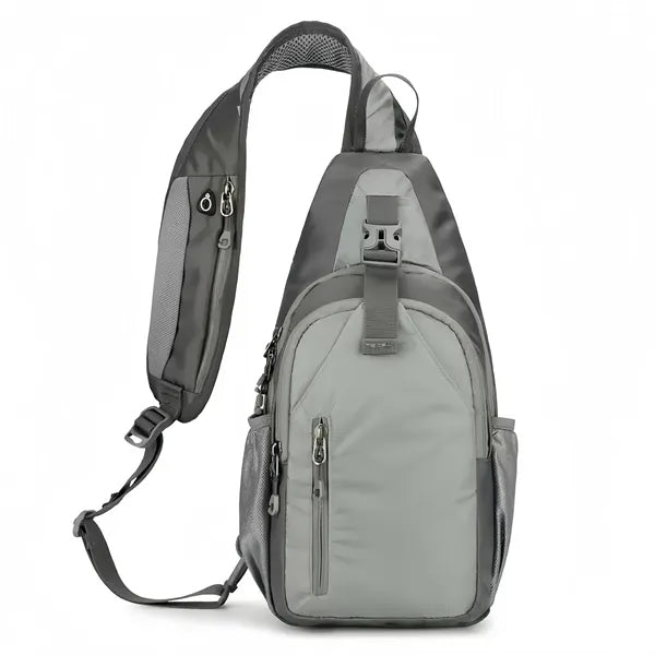 Multi Color Sling Backpack With Zippered Pockets