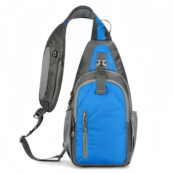 Multi Color Sling Backpack With Zippered Pockets