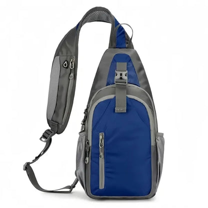 Multi Color Sling Backpack With Zippered Pockets