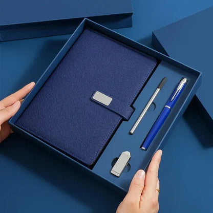 Business Gift Set With Notebook Pen USB And Gift Bag