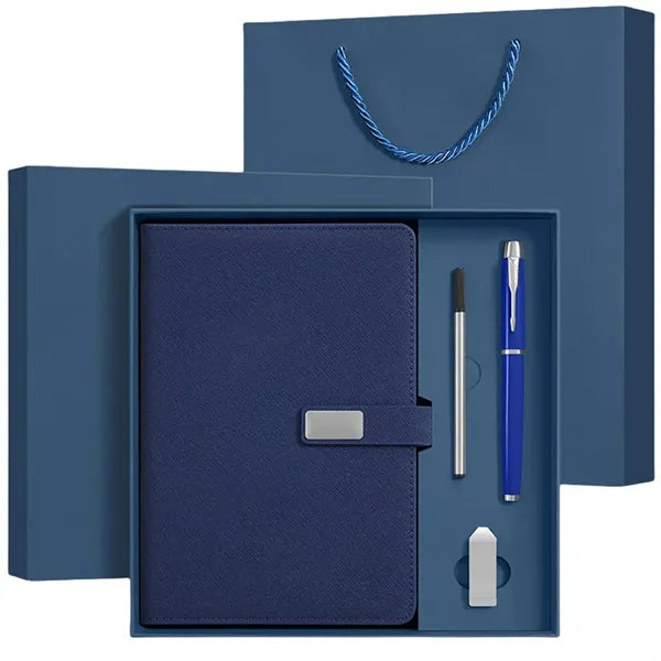 Business Gift Set With Notebook Pen USB And Gift Bag