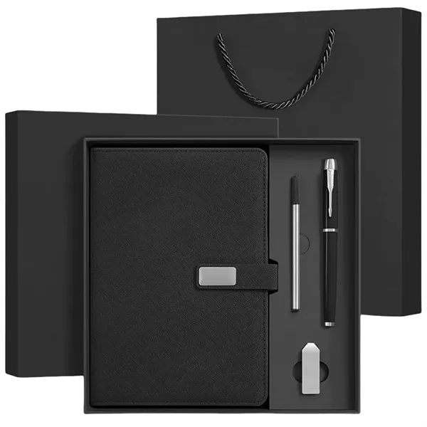 Business Gift Set With Notebook Pen USB And Gift Bag