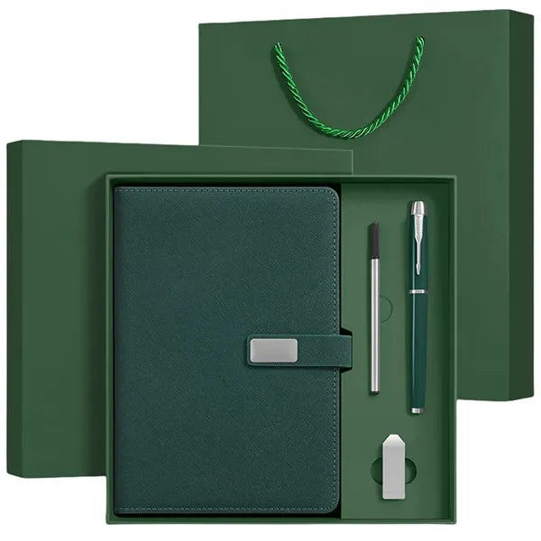 Business Gift Set With Notebook Pen USB And Gift Bag