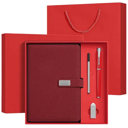 Business Gift Set With Notebook Pen USB And Gift Bag