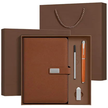 Business Gift Set With Notebook Pen USB And Gift Bag